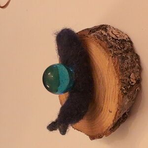 Felt Snail With Marble Shell